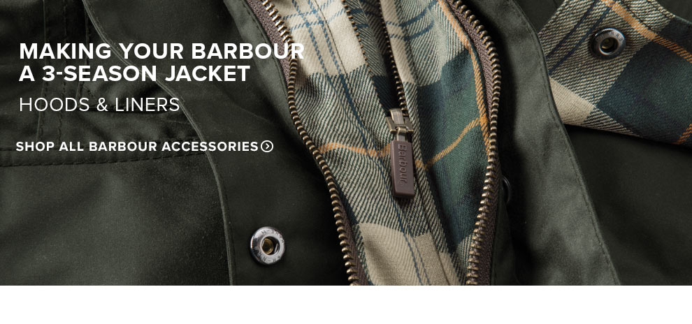 barbour jacket accessories