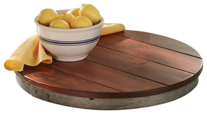 Wine Barrel Lazy Susan / Only Plain