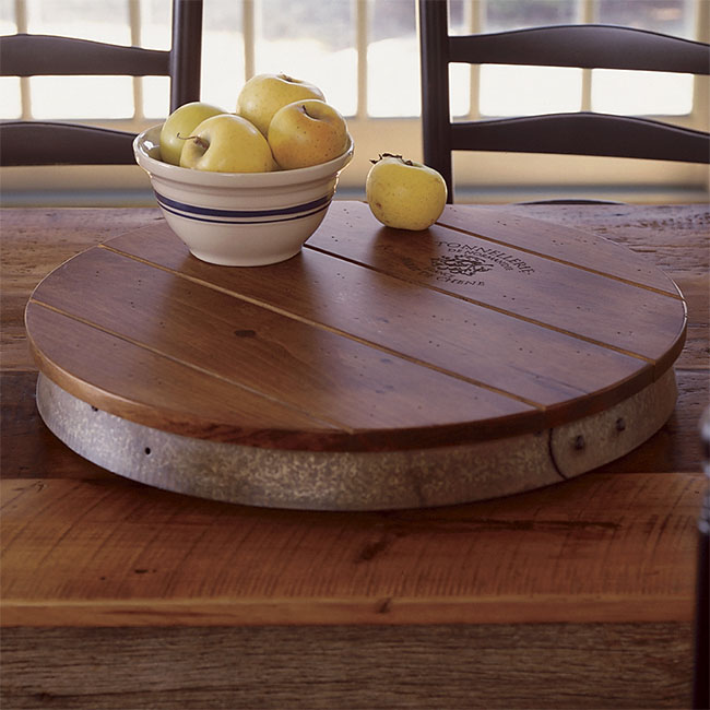 Wine Barrel Lazy Susan / Only Plain