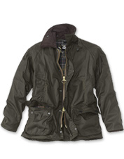 barbour hooded hunting waxed jacket