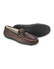 mens leather outdoor slippers
