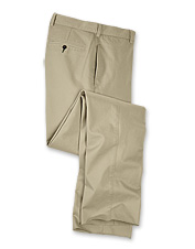 Trim Fit Plain Front Ultimate Khakis 