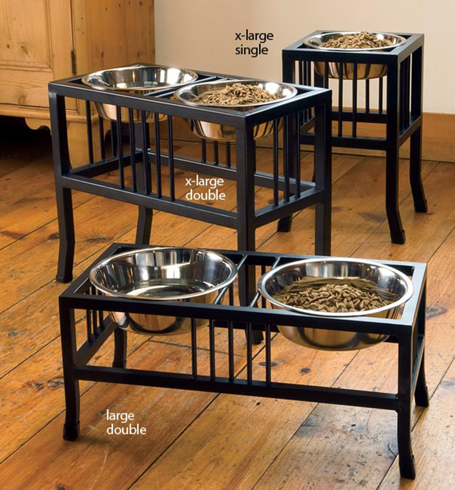 raised feeding bowls